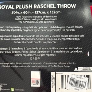 Ole Miss Throw Royal Plush Raschel - Blue
